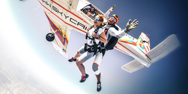Mina mówi wszystko - tak wyglądają emocja podczas skoku! Tandem pilotem jest Dragon
